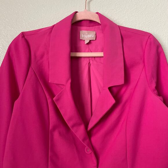 Show Me Your Mumu Blazer Womens Small Pink Major Preppy Barbie Cocktail Formal - Picture 5 of 13